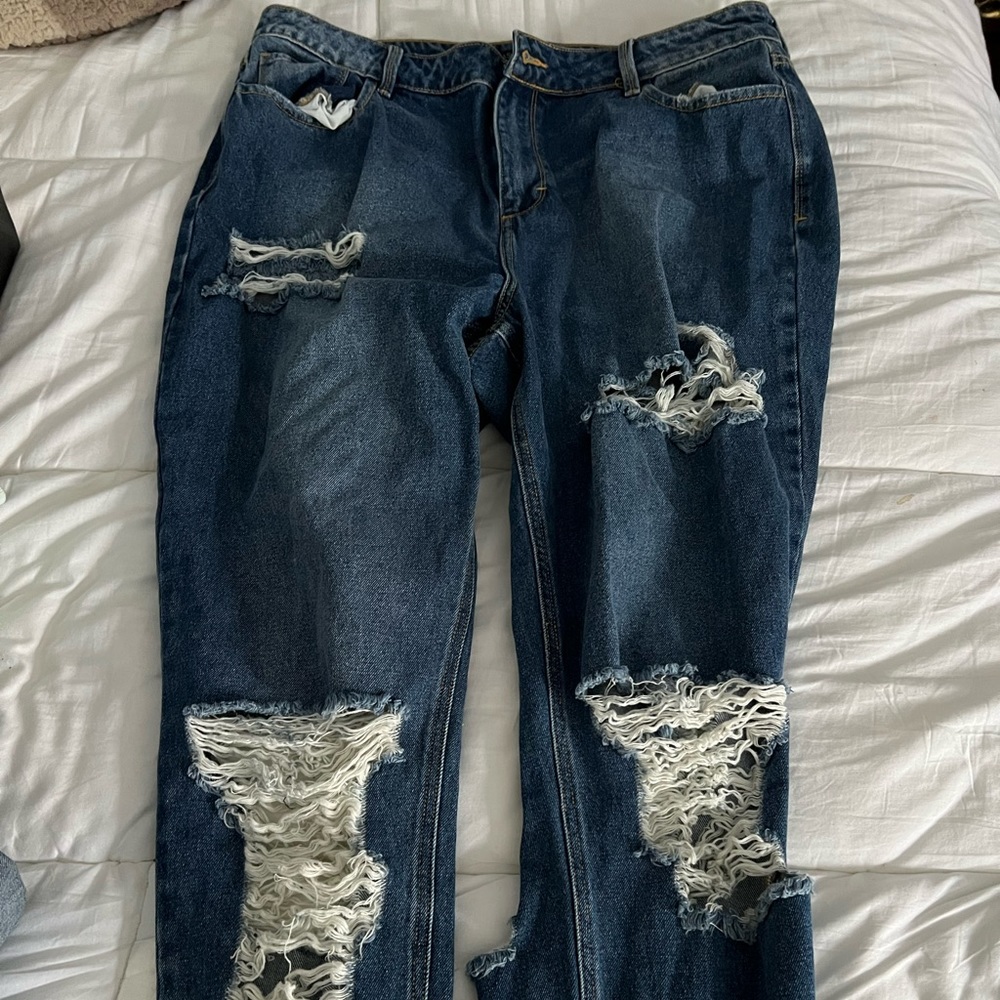 Ripped Blue Jeans